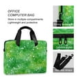 thumbnail image 4 of 16" Laptop Briefcase for Work Travel Laptop Shoulder Bag Carrying Handbag Laptop Case Green Ink Splatter Pattern, 4 of 8