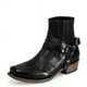 thumbnail image 3 of Botas de hombre de tacón bajo, botas retro bordadas, botas casuales de caballero de gran tamaño que combinan con todo, 3 of 5