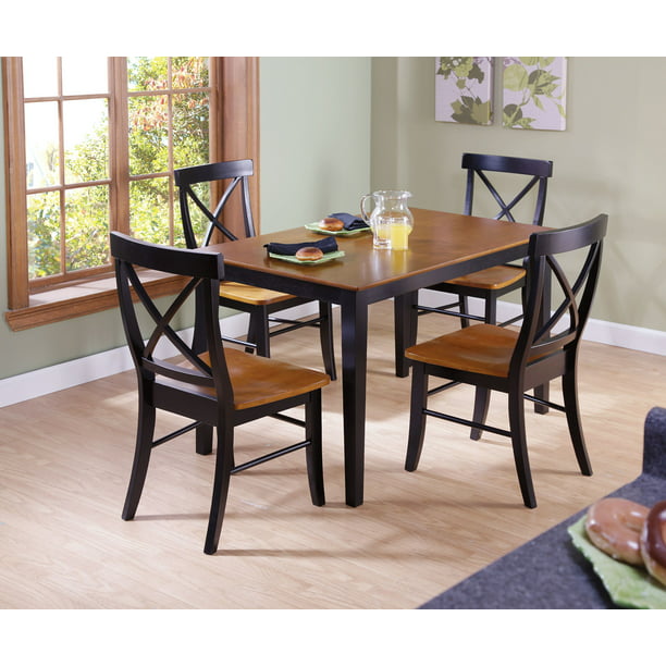 30 X 48 Wood Dining Table With 4, How Tall Should Chairs Be For A 30 Inch Table