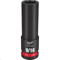 Milwaukee Tool SHOCKWAVE Impact Duty  1/2"Drive 9/16" Deep 6 Point Socket