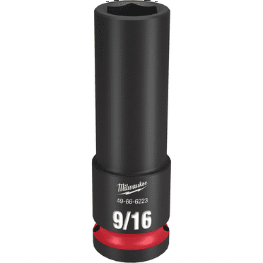 Milwaukee Tool SHOCKWAVE Impact Duty  1/2"Drive 9/16" Deep 6 Point Socket