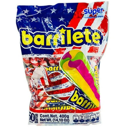 2 Pack Barrilete SUPER – 100 Count Total (800g / 28.2 oz) – Chewy Fruit-Flavored Candy from Colombia
