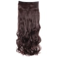thumbnail image 3 of SAYFUT Trendy 29"Long Curly 3/4 Full Head Clip in Synthetic Hair Extensions One Piece 5 Clips 130g Dark Auburn, 3 of 4