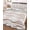 Brown, variant on Full Size Quilt Bedding Set, Blue Stripes Reversible Summer Quilt 3 Pieces, Modern Gradient Abstract Ocean Waves Lines Lightweight Bedspreads Coverlets with 2 Pillow Shams for All Seasons