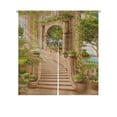 thumbnail image 1 of ABPHQTO Escaleras cerca del arco japonés Noren cortina puerta ventana tratamiento cortinas 105x120 cm, 1 of 1