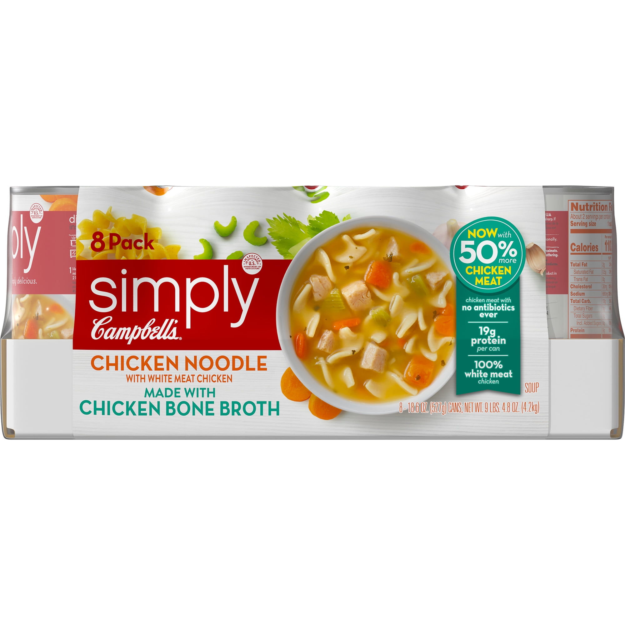 simply Campbell's Chicken Noodle, 18.6 oz Can (Pack of  8)