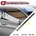 thumbnail image 3 of Película de tinte para ventanas de automóvil Nano Cerámico Unique Bargains VLT 10% IRR 87% UVR 99% 4.92 pies x 20.08 pulgadas Película de privacidad 3mil PET 1 Pc Verde oscuro 0.1 VLT, 3 of 8