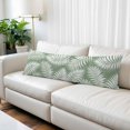 thumbnail image 2 of Palm Leaves Sage Green Body Pillow Cover 20 x 60 Inch Decorative Pillow Cover Summer Botanical Coastal Tropical Lumbar Pillowcase Seasonal Rectangle Cushion Case for Couch Sofa Bed Living Room, 2 of 9