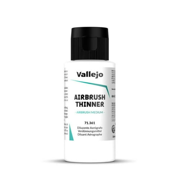 Pinturas acrílicas Airbrush Thinner Vallejo 60 ml