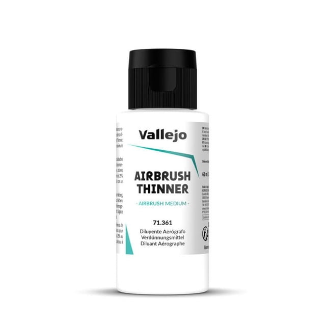Pinturas acrílicas Airbrush Thinner Vallejo 60 ml