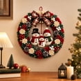 thumbnail image 4 of 3D Fabric Poke Wreath Art Kit,Poke Art Kits for Adults,11.81" Christmas Wreath Craft Kit,Handmade Fabric Poke Wreath Art Kit,DIY Christmas Vintage Holiday Decoration,Christmas Craft Kit for Beginner, 4 of 7
