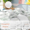 thumbnail image 3 of Sage Green Coastal Duvet Cover Set, Nautical Summer Beach Coral Sea Turtle Soft Duvet Cover Queen Size Bedding Set 4 Pieces, 1 Quiltcover and 2 Pillowcases with Zipper, 1 Bed Sheet for All Seasons, 3 of 9