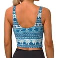 thumbnail image 3 of Lsque Sea Underwater Animals Printed Women'S Sports Bra, Compression, Moisture Wicking, High-Impact Sports Bra For Women,Supportive sports bra-Small, 3 of 9