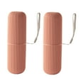 thumbnail image 3 of TEHAUX 2Pcs Toothpaste Plastic Box Red with Screw Seal and Hanging Lanyard for Portable Storage, 3 of 7