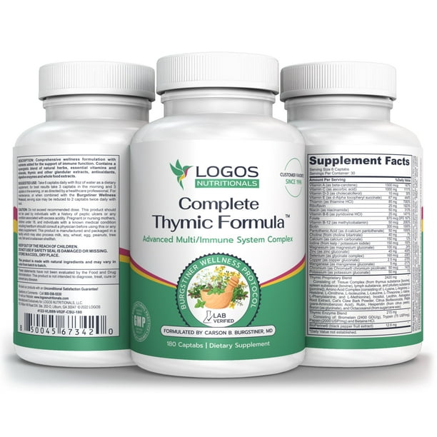 Logos Nutritionals Complete Thymic Formula™, Comprehensive Multivitamin & Multimineral with