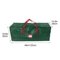 thumbnail image 3 of chaungfeng Christmas Tree Storage Bag - Fits Up to 7.5 ft Holiday Xmas Disassembled Trees with Durable Reinforced Handles & Dual Zipper - Waterproof Material (Green), 3 of 5