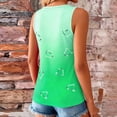 thumbnail image 4 of HOMBOM Womens Summer Tank Top Graphic Shirts Casual Heart Print Sleeveless Top for Ladies Green, 4 of 9