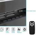 thumbnail image 4 of Sunnydaze Sophisticated Hearth 50" x 18.75" Wall-Mount/Recessed Electric Indoor Fireplace, Black, 4 of 10