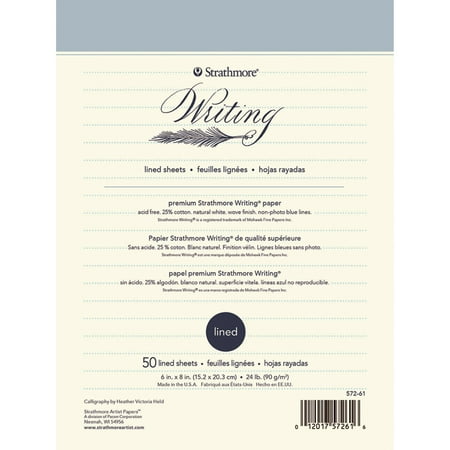 UPC: 0012017572616 | Strathmore Writing Paper  6in x 8in  Lined  50/Sheet