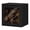 Black-Glass Door Cube, variant on Antique Brown 1 Layer Cube Stackable Modular Storage Shelf Unit