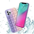 thumbnail image 5 of Fidget Toys Push Pop Rainbow Colors Unique Social Tool Phone Case for iPhone7/8/7Plus /8Plus/ X/XS/ XR/XS MAX/11/11Pro/ 11ProMAX/12/12Pro/ 12ProMAX（Green-White）, 5 of 5