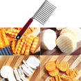 thumbnail image 3 of Stainless Steel Potato Chip DougSteelh Vegetable Crinkle Wavy Cutter Blade Slicer, 3 of 4