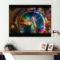thumbnail image 2 of Designart Multicolor Floral Staircase Canvas Wall Art, 2 of 5