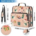 thumbnail image 2 of FORMRS Zipper Binder with Shoulder Strap 2-inch Ring 500 Sheet Capacity File Bag, Beige Christmas Snowman, 2 of 5