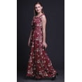 thumbnail image 2 of Bimba Robe Longue Maxi Sans Manches pour Femmes à Imprimé d'Oiseaux Style Chic - X-Grand, 2 of 5