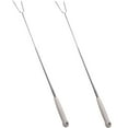 thumbnail image 4 of Miangastore 2pcs Extendable Stainless Steel BBQ Forks Grill Fork Roasting Meat Fork Outdoor BBQ Tool, 4 of 9