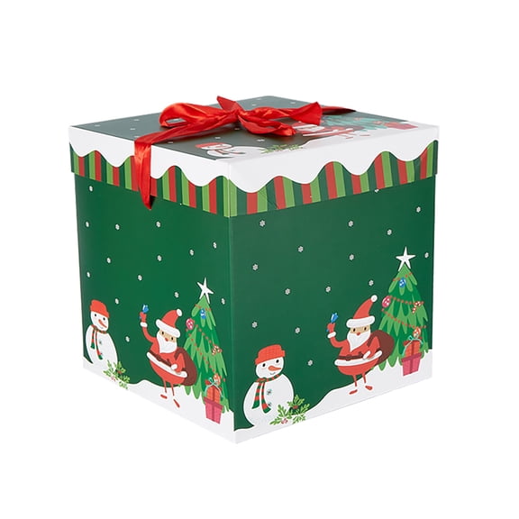 Uutvmp Christmas Gift Boxes with Lids, Christmas Boxes for Gifts, Christmas Decoration Gift Box, Christmas Gift Box for Xmas Holiday Gift Wrapping Party Decoration