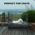 thumbnail image 3 of Waterproof Dog Crate Bed,Plush Dog Bed with Removable Washable Cover,Faux Fur Dog Crate Pad for Extra Large Dogs,Fluffy Washable Dog Kennel Bed 41"x27",Dark Grey, 3 of 14