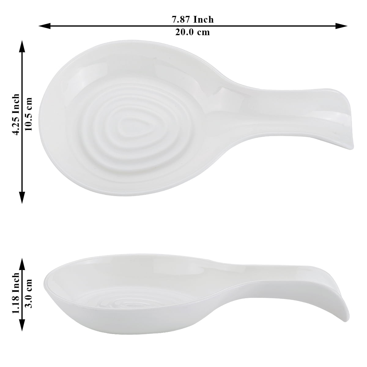 Jeaker Spoon Rest for Stove Top Set of 2, Jeaker Plastic Spoons Holder for Counter Top, Utensil Holder Dishwasher Safe