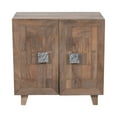 thumbnail image 5 of Decorative Mango Wood Accent Cabinet for Home Decor - Small Storage Cabinet for Kitchen, Office, and Entryway Styling - Narrow Console Table for Bedroom and Living Room Decor - 30", Brown, 5 of 13