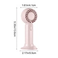thumbnail image 3 of Linnome Outdoor Mini Handheld Fan Portable Quiet Desktop Fan for Office and Home Use 5.35x2.17in Pink, 3 of 6