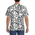 thumbnail image 3 of Bixox Men's Hand Drawn Snake Printed Short Sleeve Skinny Athletic T-Shirt, 3 of 6