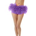 thumbnail image 1 of BellaSous Tutu estrecho para adultos para disfraces de Halloween, duende navideño, tutú de princesa y ballet, florista o carrera divertida (talla única, morado) BellaSous 420-PU-OS, 1 of 1