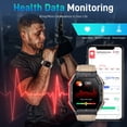 thumbnail image 4 of Bassizo Reloj Inteligente para Hombre (contestar/Hacer Llamadas), Reloj Deportivo táctico Militar, Reloj Inteligente con Monitor de frecuencia cardíaca, presión Arterial,, 4 of 5