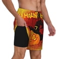 thumbnail image 3 of Haiem Halloween Pumpkin Men'S Quick-Dry Swim Trunks: Comfortable Beach Shorts With Mesh Lining And Pockets - Ideal For Swimming And Sunbathing Medium, 3 of 9