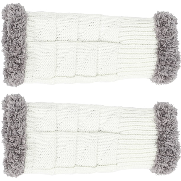 1 par de guantes de punto de medio dedo, calentadores de manos de invierno, guantes gruesos de medio dedo, suministros de invierno