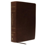 The King James Study Bible, Bonded Leather, Brown, Full-Color Edition (Large Print) (Hardcover)