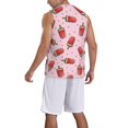 thumbnail image 2 of Naloa Watermelon Ice Cream Basketball Jersey Reversible Men's Mesh Athletic Sports Shirts Training Practice S-4XLSmall, 2 of 6