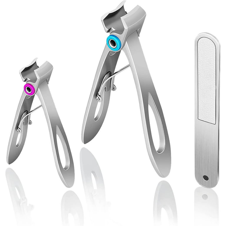 0.6in Wide Jaw Opening Nail Clippers for Thick Nails,Finger Nail
