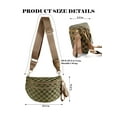 thumbnail image 3 of Checkered Crossbody Bum Bag for Women,Spacious Checkered Purse Fanny Packs Belt Bag Sling Bag with Shoulder Strap, 3 of 6