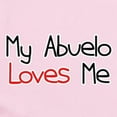 thumbnail image 2 of CafePress - My Abuelo Loves Me Baby Onesie Bodysuit - Baby Light Bodysuit, Size Newborn - 24 Months, 2 of 4
