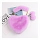 thumbnail image 4 of Bolso de peluche para mujer, bolso de mano con forma de corazón, bolso de amor, bolso cruzado de un solo hombro, bolso de piel, bolso de invierno para mujer, 4 of 5