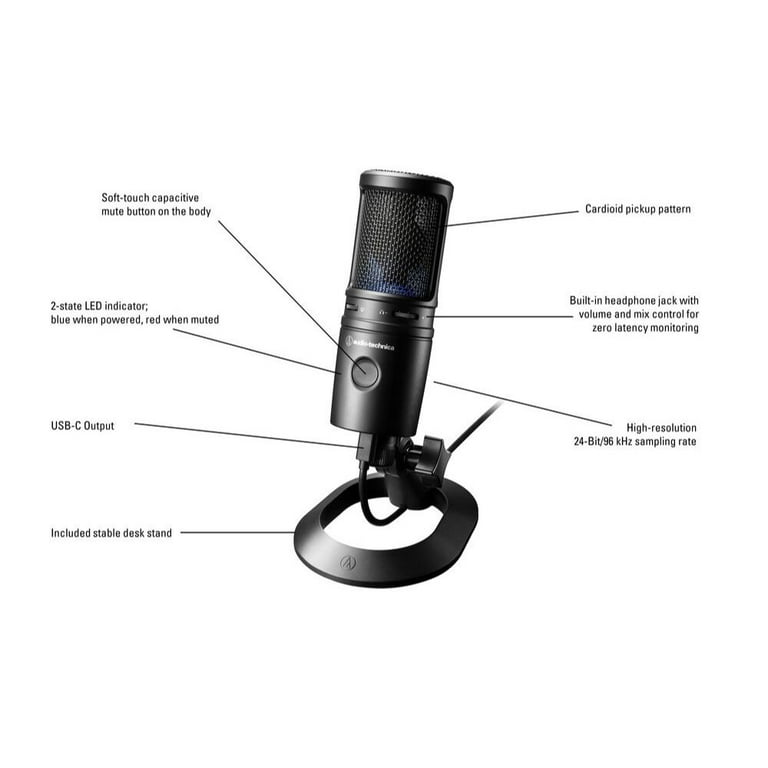 Audio-Technica AT2020USB-X Cardioid Condenser USB Microphone