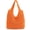 Orange, variant on Hand-woven Soft Large Straw Shoulder Bag Boho Straw Handle Tote Retro Summer Beach Bag Rattan Handbag