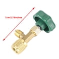 thumbnail image 4 of 1/4 Sae Climatisation A / C Réfrigération Laiton Peut Robinet Vanne d'Ouverture Vert, 4 of 5