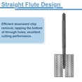 thumbnail image 4 of Uxcell 2pcs Straight Flute Thread Tap M2.5 x 0.45 Nitride Coated Screw Tapping Tool, 4 of 7